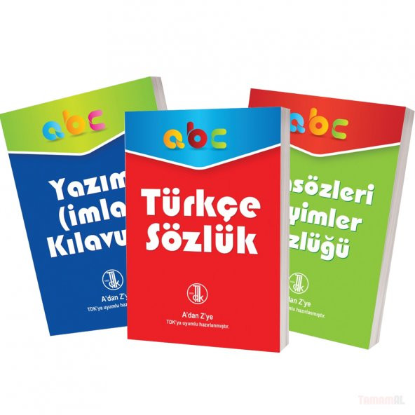 İLK ÖĞRETİM TÜRKÇE SÖZLÜK ATASÖZLERİ YAZIM İMLA KLAVUZU 3 KİTAP ürün görseli 1