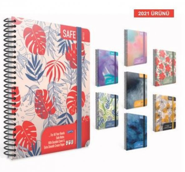 GIPTA DEFTER SPİRALLİ SERT KAPAK 17X24 120 YP NOKTALI SAFE 5557 ürün görseli 1
