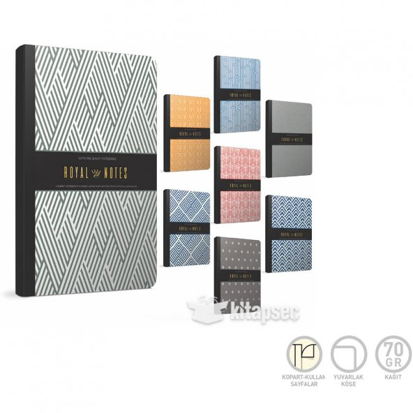 GIPTA ROYAL NOTES 17X24 120 YAPRAK ÇİZGİLİ DEFTER 4641 ürün görseli 1