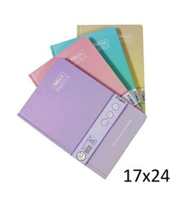 GIPTA 17X24 160YP SERT KAPAK KARELİ DEFTER 3049 ürün görseli 1