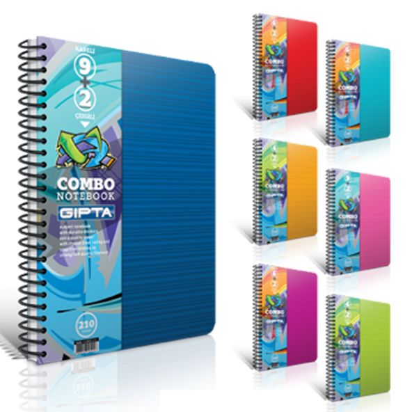 GIPTA COMBO NOTEBOOK 6+2 180 YAPRAK AYRAÇLI DEFTER ürün görseli 1