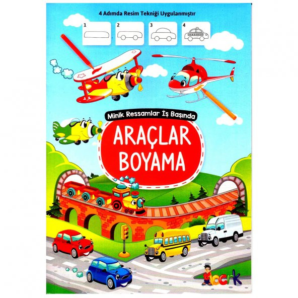 MİNİK RESSAMLAR İŞ BAŞINDA RESİM VE ÇİZGİ ÖĞRETİCİ ARAÇLAR BOYAMA ürün görseli 1