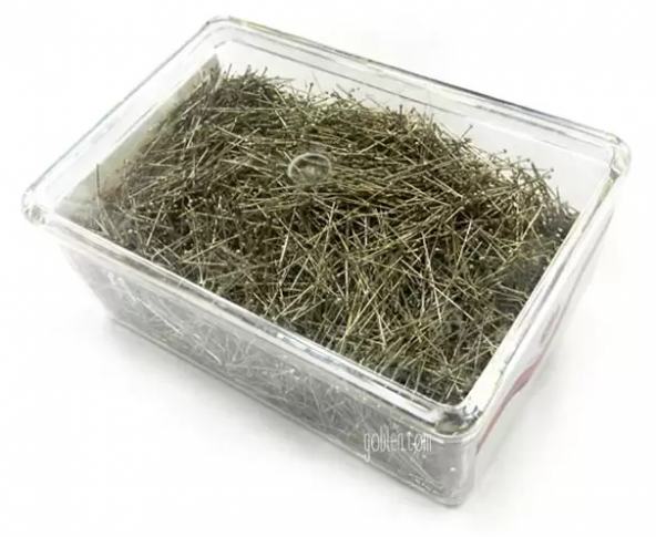 Ofis Tipi TOPLU İĞNE 28MM 500 Gr Plastik Kutlu (Yarım Kilo) ürün görseli 1