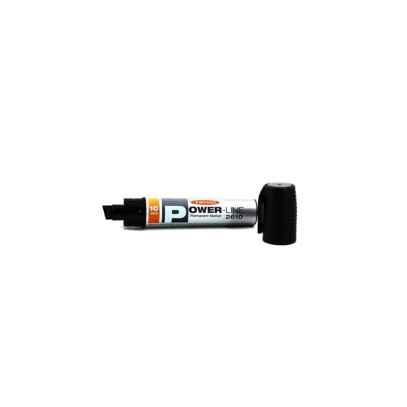 LİNEPLUS PERMANET MARKER KESİK UÇ KOLİ KALEMİ 10MM SİYAH ürün görseli 1