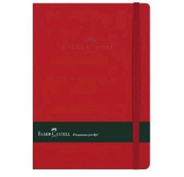 FABER CASTEL PLASTİK KAPAK ÇİZGİLİ 80YP DEFTER LASTİKLİ ürün görseli 1