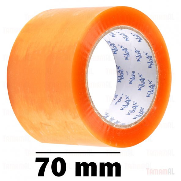 70mm x 100 METRE ŞEFFAF GENİŞ KOLİ BANDI KLAS BANT Rock HOTMELT ürün görseli 1