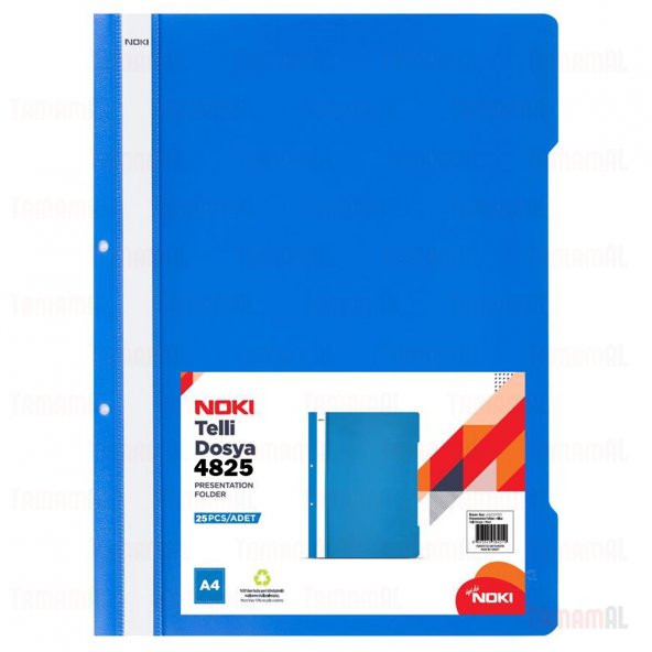 NOKI KALİTELİ TELLİ DOSYA MAVİ 4825 (EXTRA KALIN) MAVİ ürün görseli 1