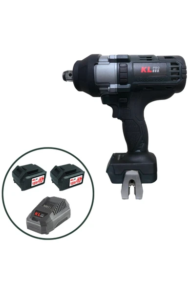 KLSS18BHX-50(3/4") 18V/5Ah. 800nm 3/4" Kömürsüz Şarjlı Darbeli Somun Sıkma/Sökme Makinesi ürün görseli 1