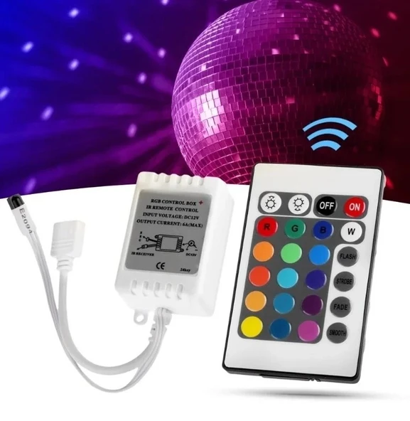 Cata CT-9146 RGB LED şerit Uzaktan Kumanda Modül kontrol cihazı DC12V 6A 72W ürün görseli 1