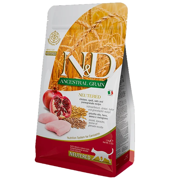 N&D Low Tavuklu Narlı Kısır Kedi Maması 1,5 Kg ürün görseli 1