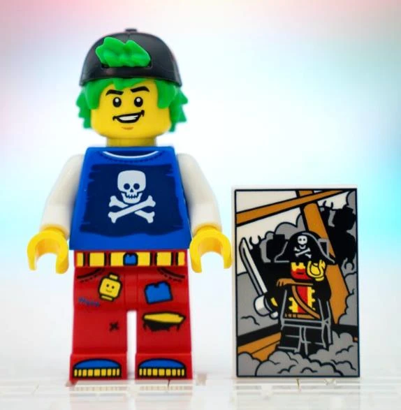 Orjinal Lego Minifigür Pirates Fan Boy with Pirates Poster ürün görseli 1
