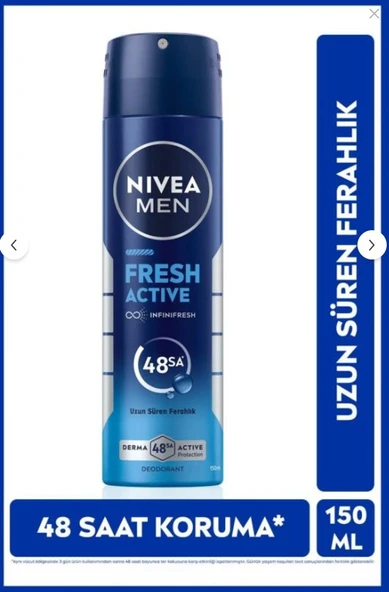 NIVEA Fresh Sprey Deodorant 150 ml Erkek ürün görseli 1