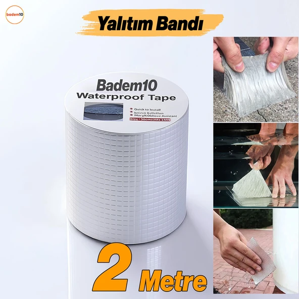 Çatı İzolasyon Bandı 2 METRE Su Sızdırmazlık Geçirmezlik Yalıtım Çamur Tamir Çatlak Boru Bant 96 mm ürün görseli 1