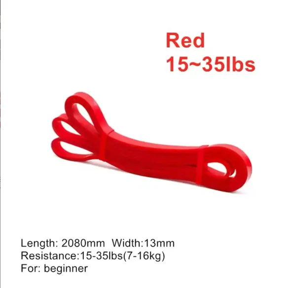 Başlangıç Seviye 7-16 kg Direnç Bandı Yoga Pilates Lastiği / Training Band - Kırmızı ürün görseli 1