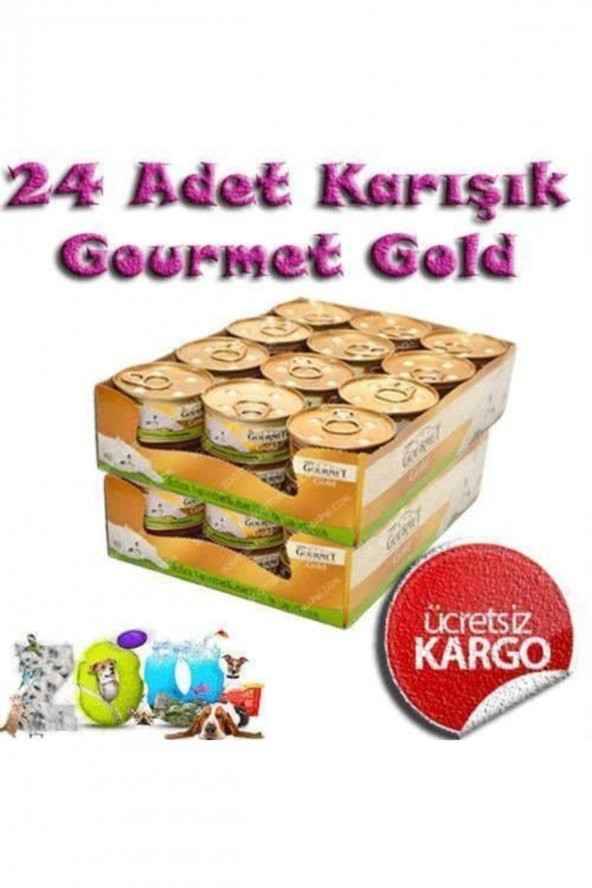 Gourmet Gold Karışık 24 Adet Kedi Yaş Maması ürün görseli 1