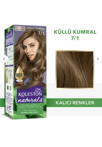Koleston Naturals Saç Boyası 7/1 Küllü Kumral ürün görseli 1