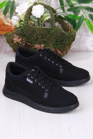 Fort Dakırs 2038 Siyah Hafif Rahat Keten Sneaker Erkek Ayakkabı ürün görseli 1