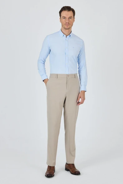 Bej Esnek Yandan Cepli Casual Standart Fit Jogger Pantolon 1003250119 ürün görseli 1