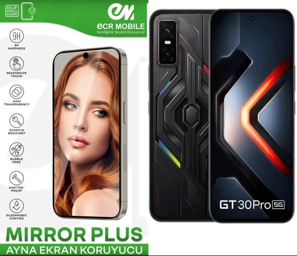 Infinix GT30 Pro Esnek Ayna(Mirror) 9H Nano Ekran Koruyucu ürün görseli 1
