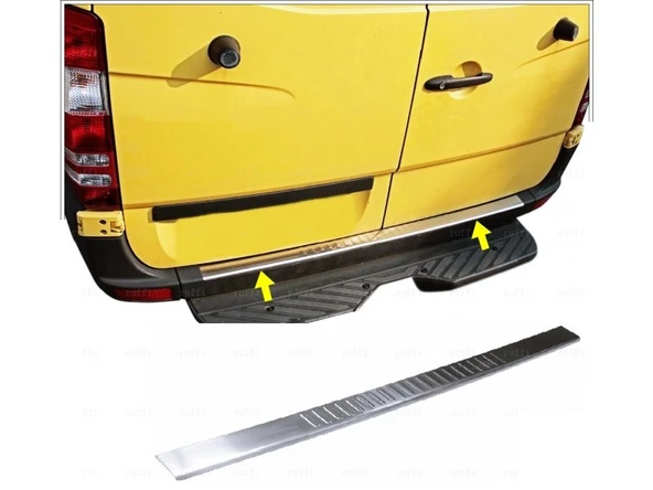 Mercedes Sprinter W906 Krom Arka Tampon Üstü Koruma 2006-2018 P.Ç ürün görseli 1