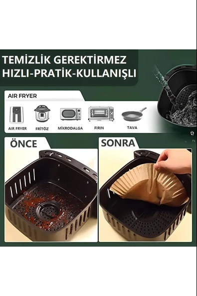 Fritöz Pişirme Kağıdı 50 Adet - Resim 2