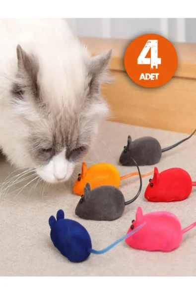 Kedi Eğitim Oyun Faresi 4 Adet ürün görseli 1