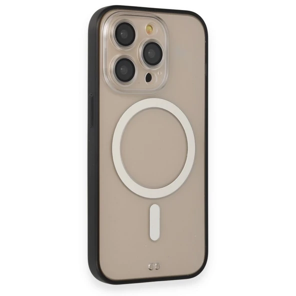İPhone 14 Pro Uyumlu Siyah Magsafe Özellikli Gora Kılıf ürün görseli 1
