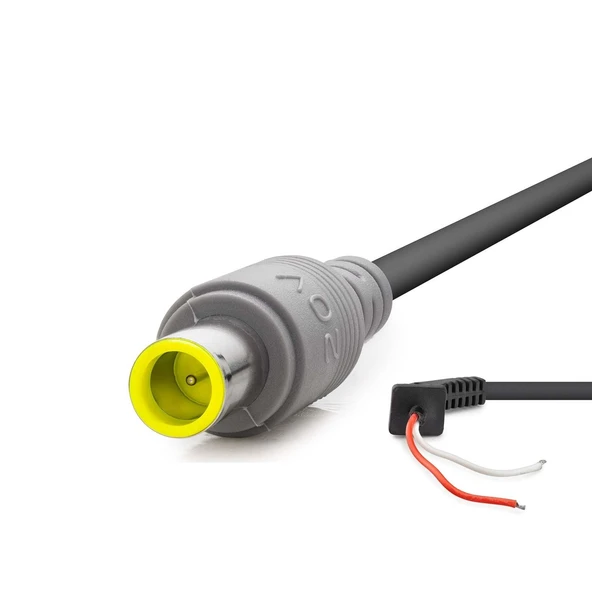 Notebook Adaptör Kablosu 7.9*5.0 Lenovo/Ibm 30W-90W 1.2M Siyah HDX5545 ürün görseli 1
