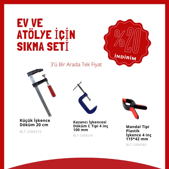 Ev ve Atölye İçin Sıkma Seti 1 ürün görseli 1