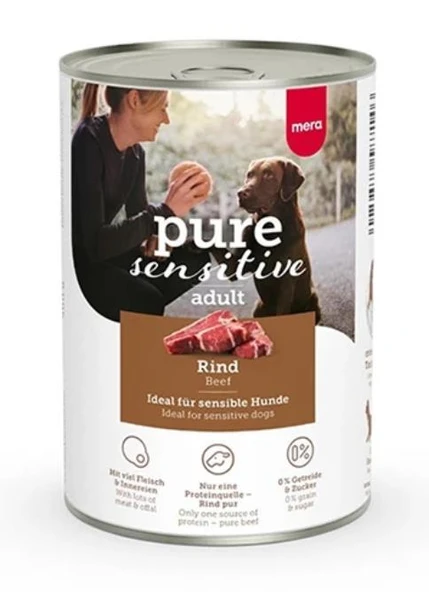 Mera Pure Sensitive Adult Biftekli Yetişkin Köpek Konservesi 400 gr ürün görseli 1