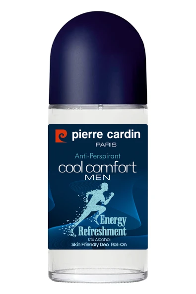 Pierre Cardin Roll-on Erkek Deodorant Ter Kokusu Önleyici Leke Bırakmayan 48 Saat Anti-perspirant Koruma – Cool Comfort Serin Konfor 50 ml ürün görseli 1