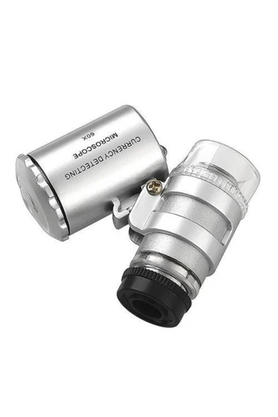 Nikula 60x Mini Cep Mikroskop Kuyumcu Büyüteç Led Işık ürün görseli 1
