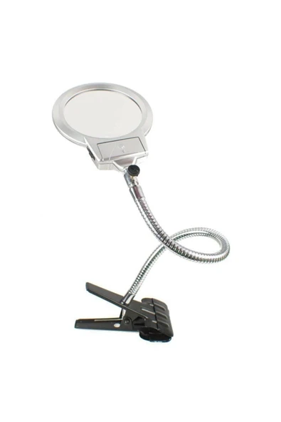 Bosile Spiralli Klipsli Büyüteç - Led Işıklı 13cm Mg15120-c ürün görseli 1