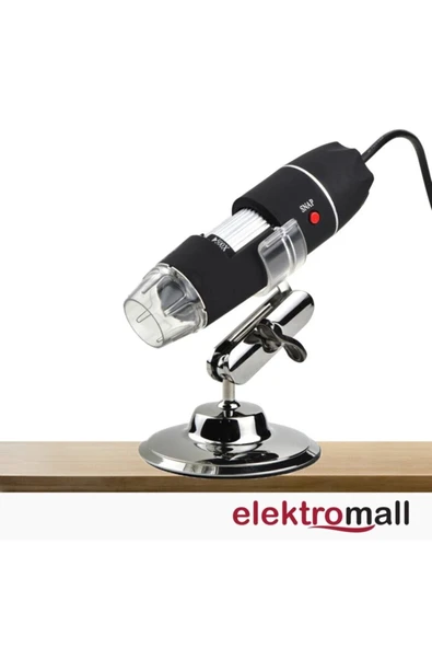 Bosile 500x Dijital Usb Mikroskop Zoom Büyüteç 2mp 8 Ledli Metal Stand ürün görseli 1
