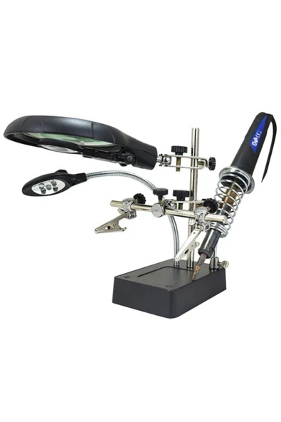 Nikula Mg-16129c Büyüteçli Havya Standı ürün görseli 1