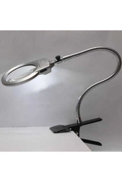 Nikula Işıklı Büyüteç Tamirci Büyüteci Çalışma Lambası Lup Mercek 130mm ürün görseli 1
