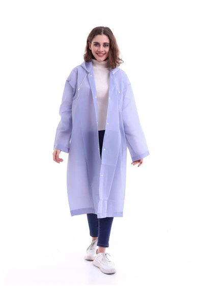 ÖNDER MODA Yağmurluk Rüzgarlık Bebe Mavi Unisex Su Geçirmez Eva Kumaş ürün görseli 1