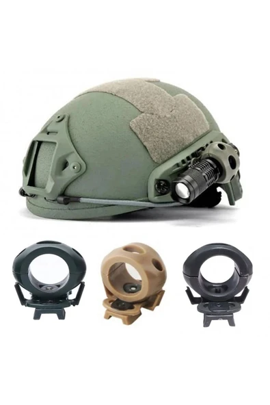 Bosile 25mm taktik kask kelepçe adaptörü ürün görseli 1