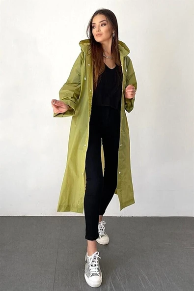 ÖNDER MODA Marlux Kadın Erkek Yağmurluk Kapüşonlu Çıtçıtlı Eva Yağmurluk ürün görseli 1