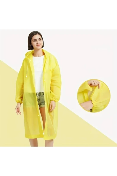 Bosile Unisex Eva Kumaş Su Rüzgar Geçirmez Yağmurluk ürün görseli 1