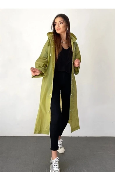 Bosile Unisex Eva Kumaş Su Rüzgar Geçirmez Yağmurluk ürün görseli 1