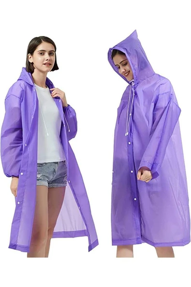 Bosile Unisex Eva Kumaş Su Rüzgar Geçirmez Yağmurluk ürün görseli 1