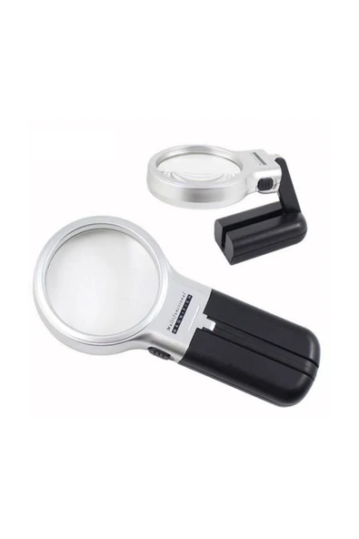 Suvawin 3X 4.5X Katlanabilir Ayarlı Büyüteç 10 Led Işık El veya Masa Akrilik Optik Lens ürün görseli 1