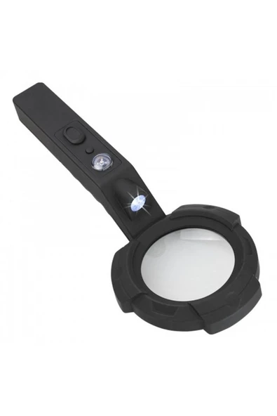 Nikula 4x El Büyüteç 7 Led Aydınlatma Açık Işlevli Pusula Uv Led ürün görseli 1
