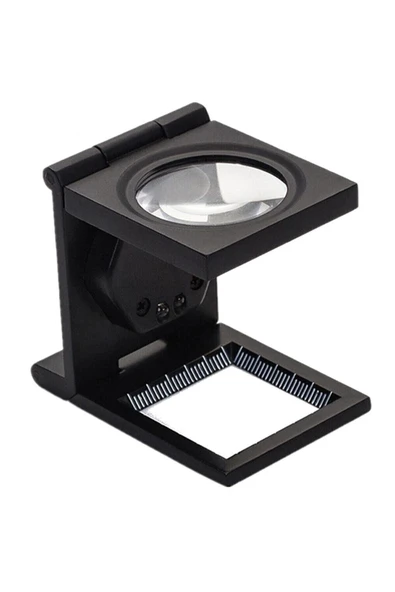 Nikula Led Işıklı Lup Mercek Metal Katlanır Ölçekli Kılıflı Büyüteç ürün görseli 1