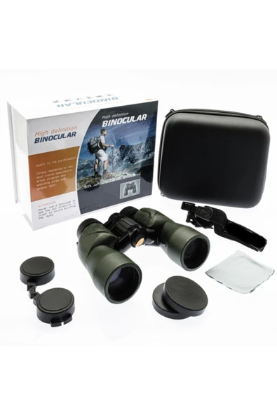Bosile 10x42 Profesyonel El Dürbünü - Büyük Mercek - Süper Netlik -1000m/97m - Yeşil ürün görseli 1