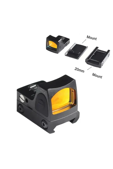 Bosile Glock Yakın Menzil Için Hedefleme Rmr Reflex Red Dot Sight - Siyah ürün görseli 1