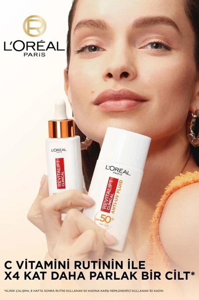 L'Oreal Paris Revitalift Clinical Leke Karşıtı Güneş Koruyucu Yüz Kremi SPF50 50 ml ürün görseli 1