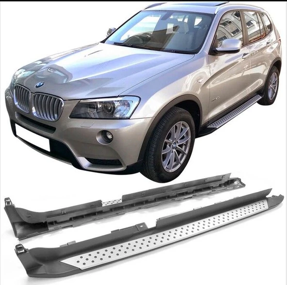 Bmw X3 Uyumlu 2003-2010  Yan Basamak Koruma BMW Tip Style (İthal) ürün görseli 1
