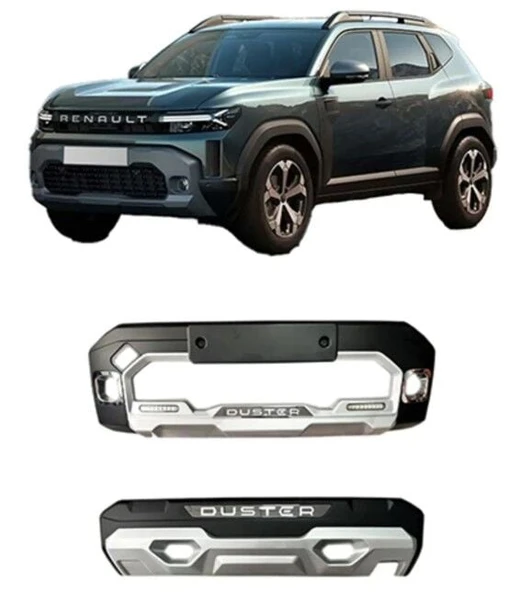 Dacia Duster Uyumlu 2024+ Sonrası Ön Arka Tampon Ek Koruma Difüzör Ledi (ithal) ürün görseli 1
